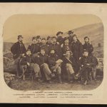 Officers of the 15th New Jersey Infantry Regiment in uniforms. 1862 year.